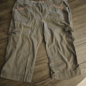 Gloria Vanderbilt Women's Olive Green Cargo Shorts